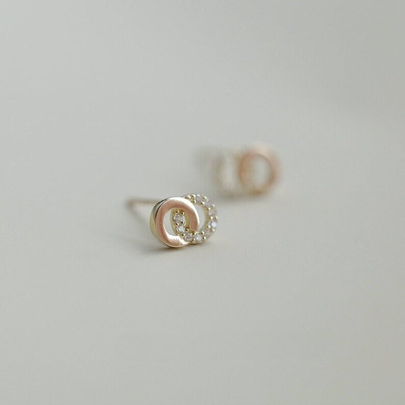 Vesica Piscis Stud Earrings