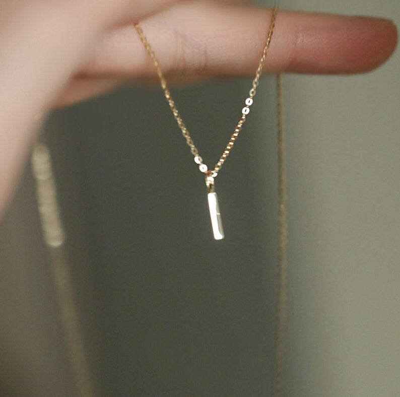 Petite Crossbar Charm Necklace