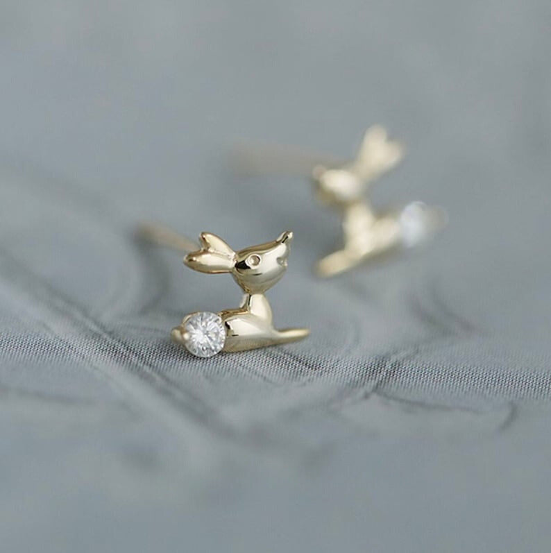 Bambi Crystal Stud Earrings