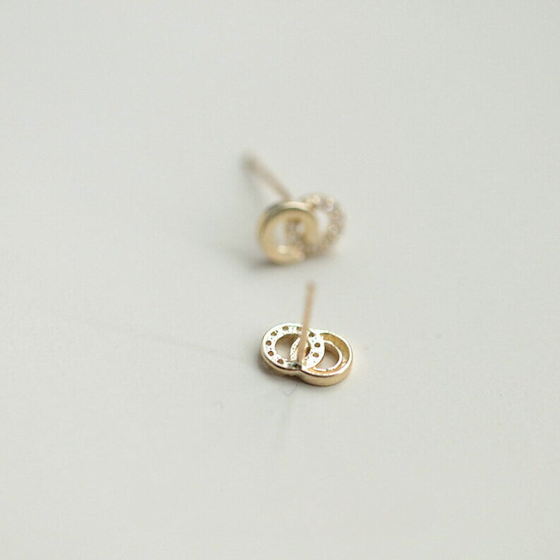 Vesica Piscis Stud Earrings