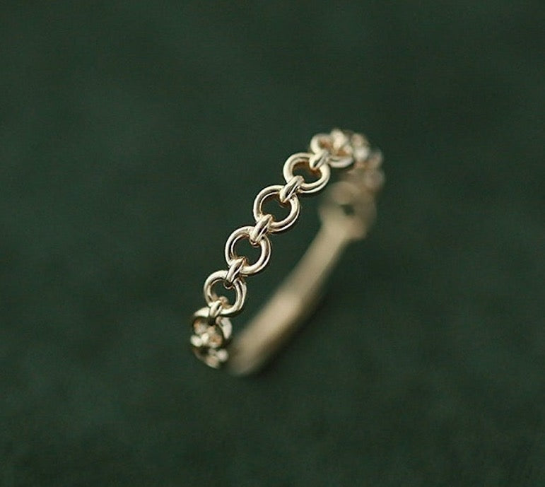 Chain Link Stackable Ring