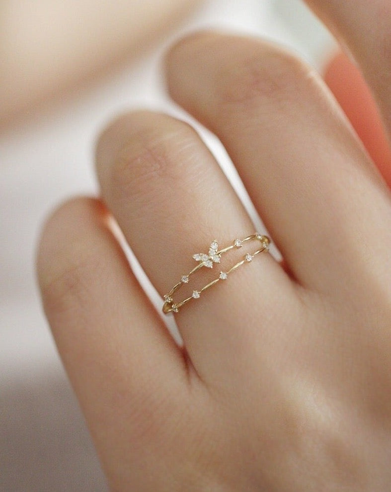 Butterfly Priestess Stackable Ring