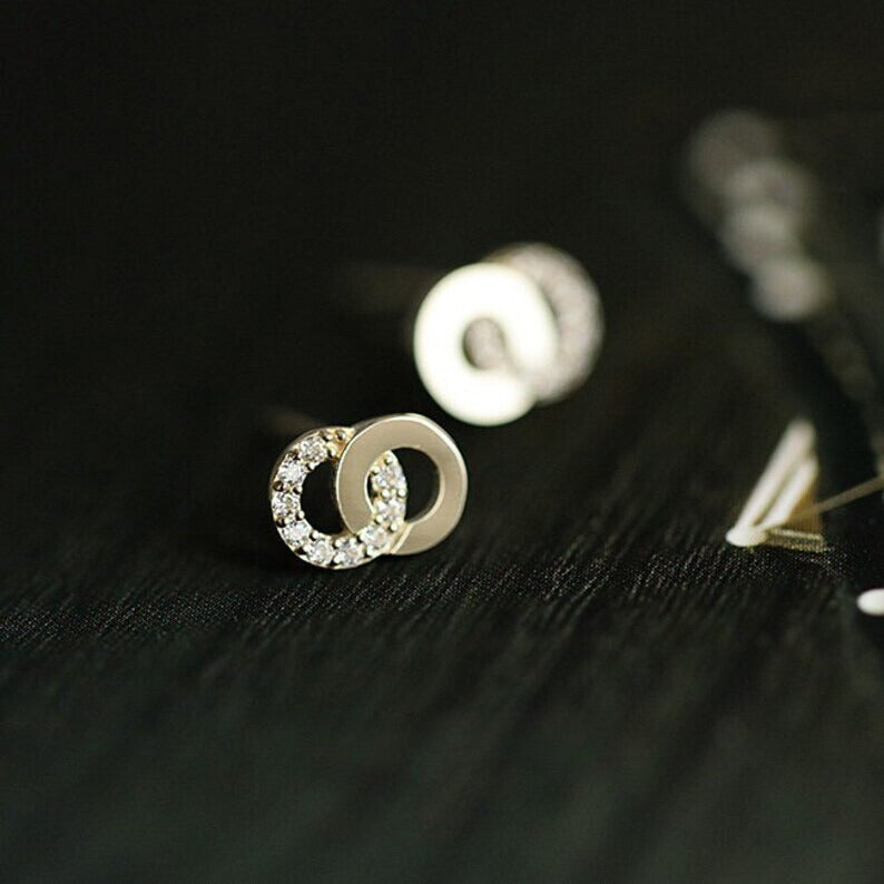 Vesica Piscis Stud Earrings