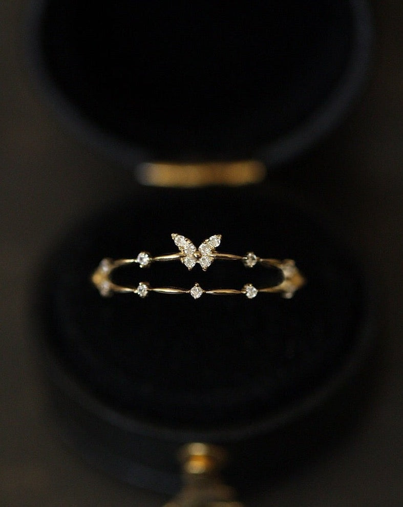 Butterfly Priestess Stackable Ring