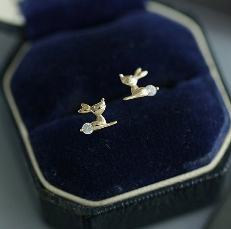 Bambi Crystal Stud Earrings