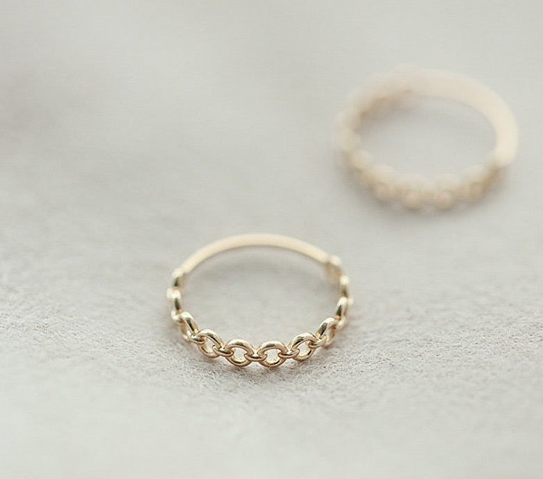 Chain Link Stackable Ring