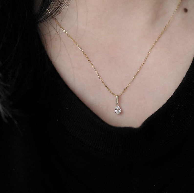 Teardrop Charm Necklace