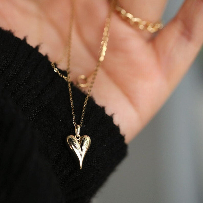 Dagger Heart Charm Pendant