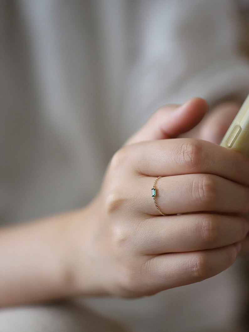 Ivy Chain Stackable Ring