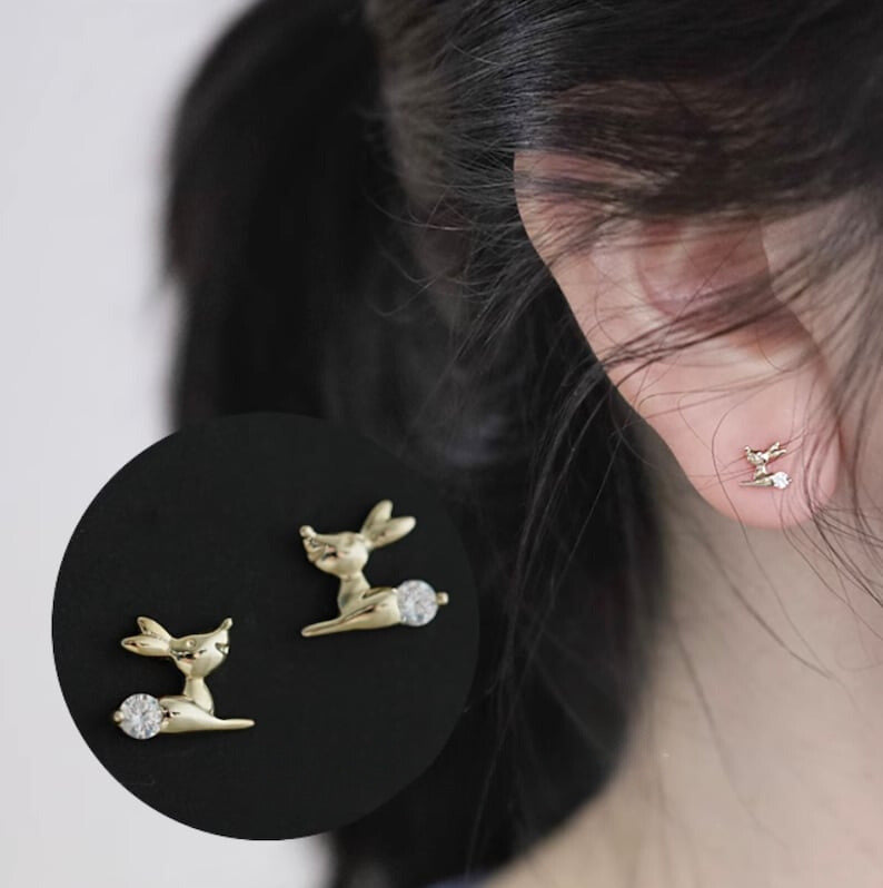 Bambi Crystal Stud Earrings