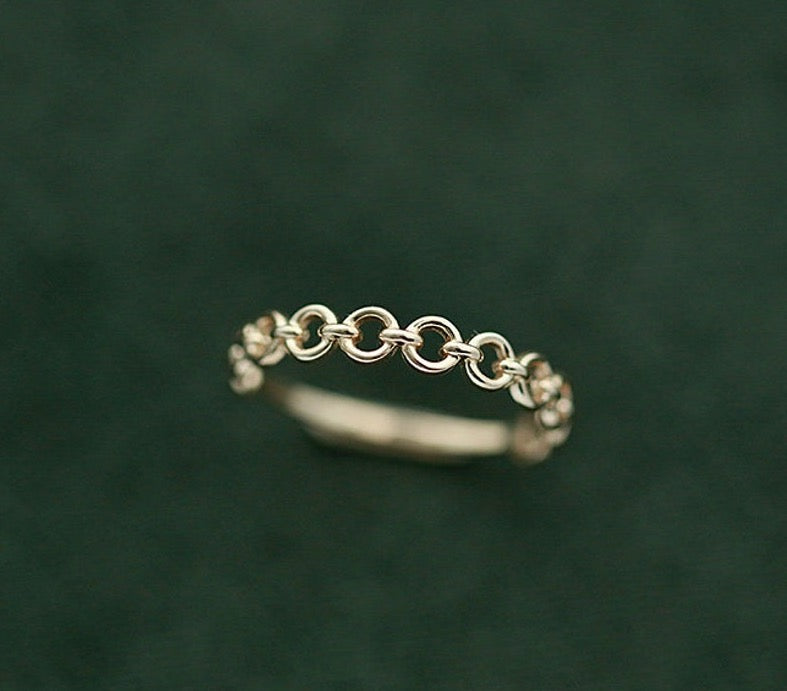 Chain Link Stackable Ring