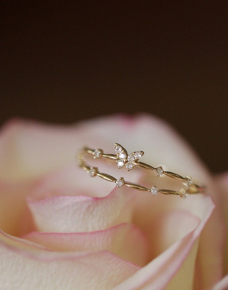 Butterfly Priestess Stackable Ring