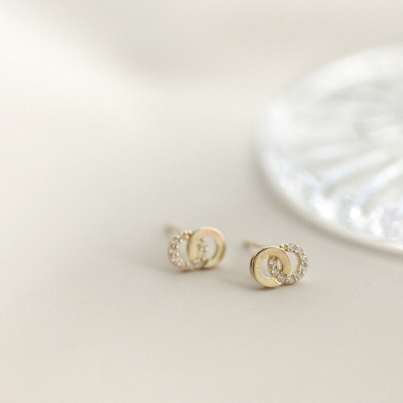 Vesica Piscis Stud Earrings