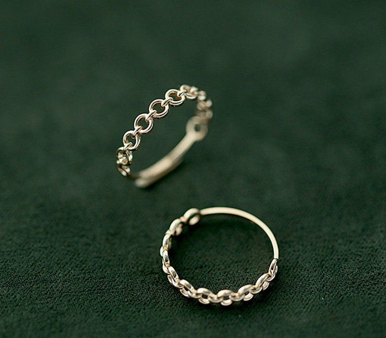 Chain Link Stackable Ring