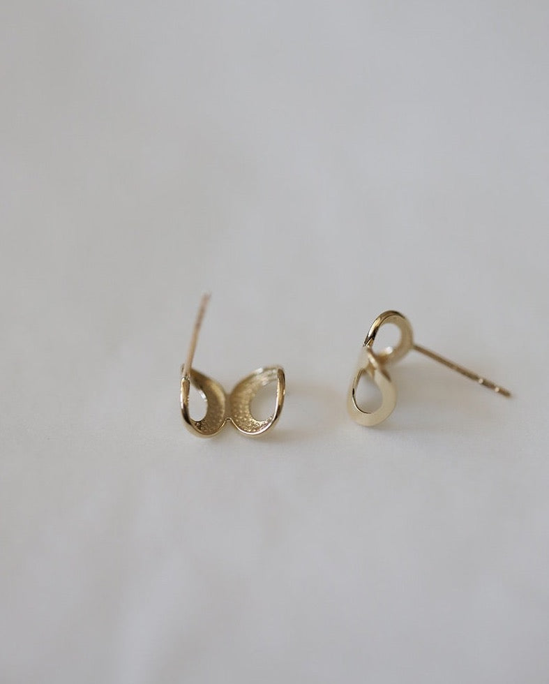 Double Eight Stud Earrings