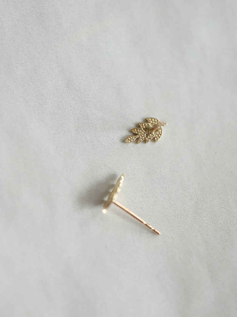 Spring Leaf Stud Earrings