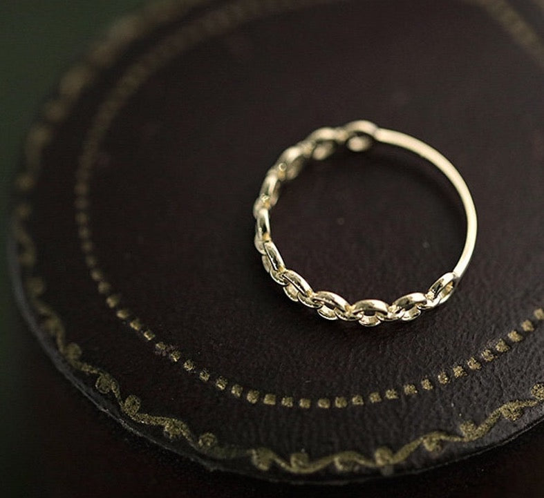 Chain Link Stackable Ring