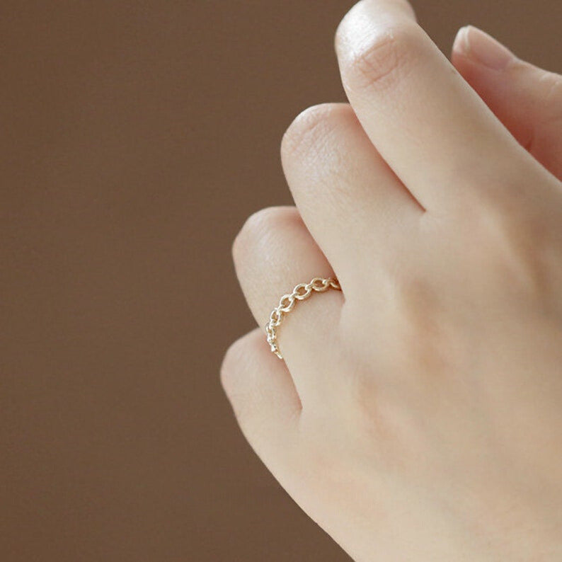 Chain Link Stackable Ring