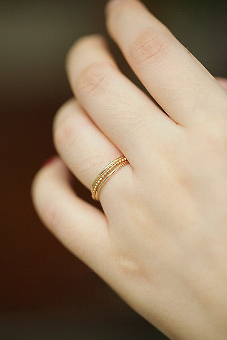 Vision Beaded Stackable Ring