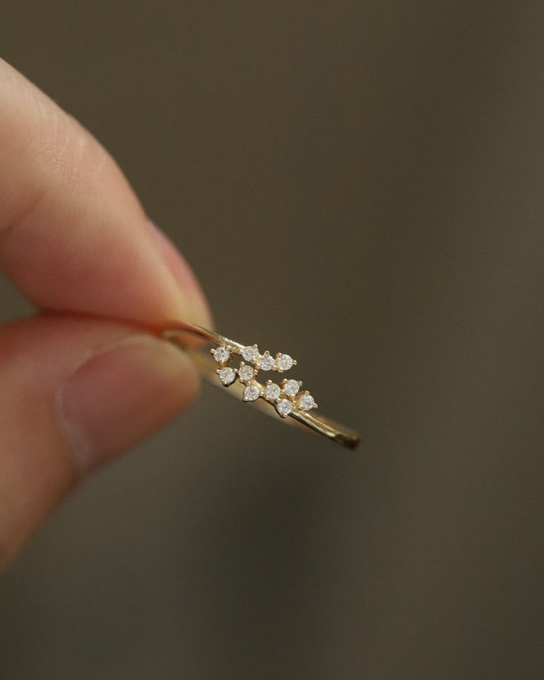 Blossom Glitz Stackable Ring