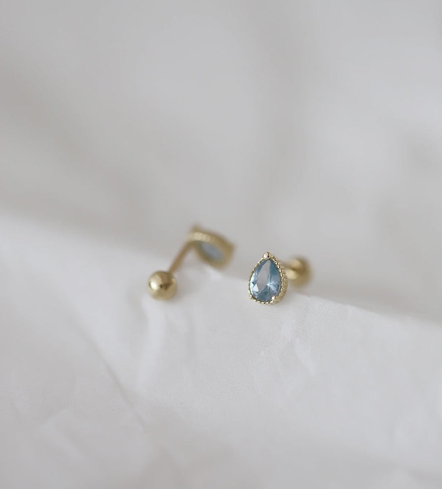 Blue Sienna Stud Earrings