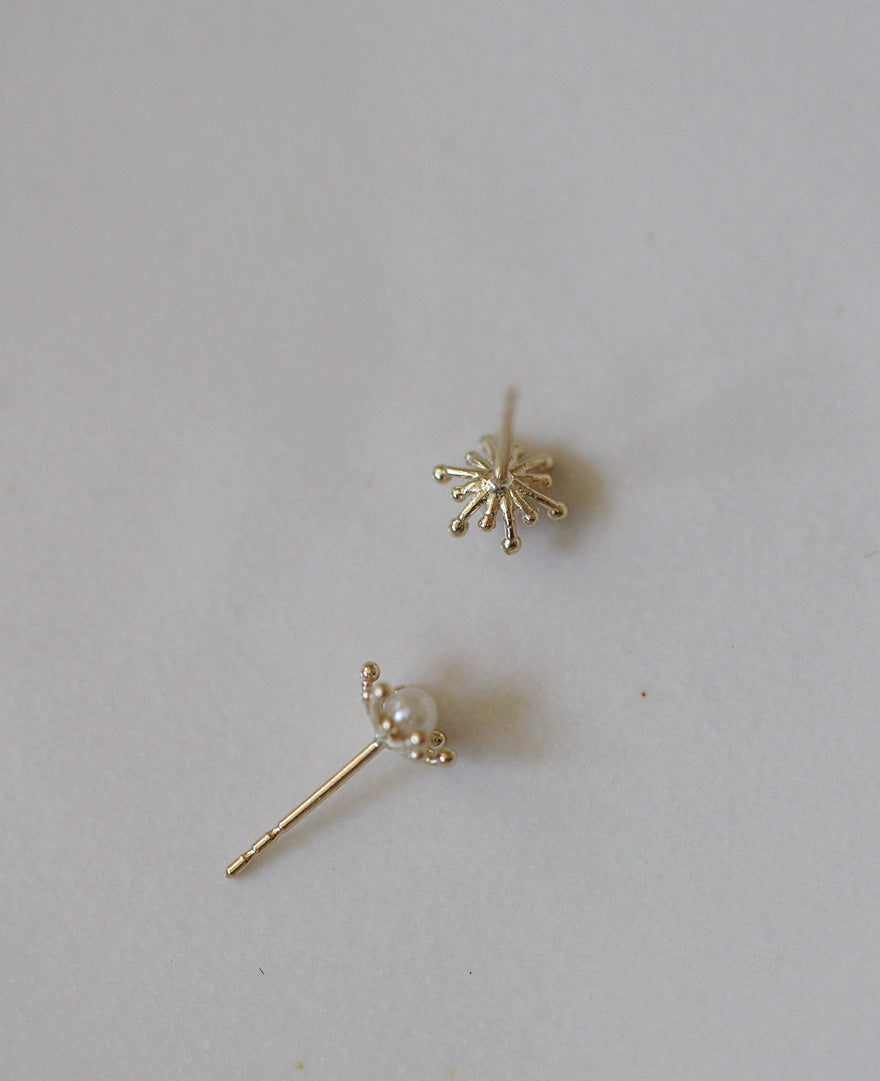 Open Flower Stud Earrings