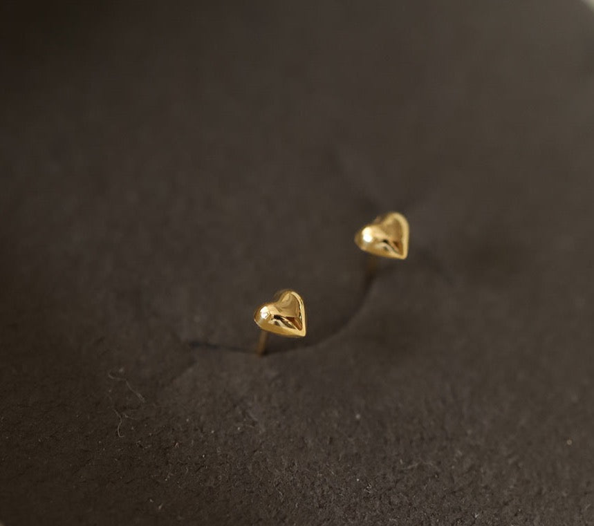 Love Heart Stud Earrings