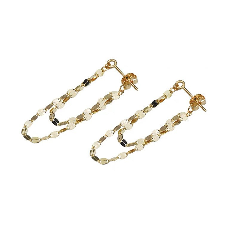 Supermodel Chain Stud Earrings