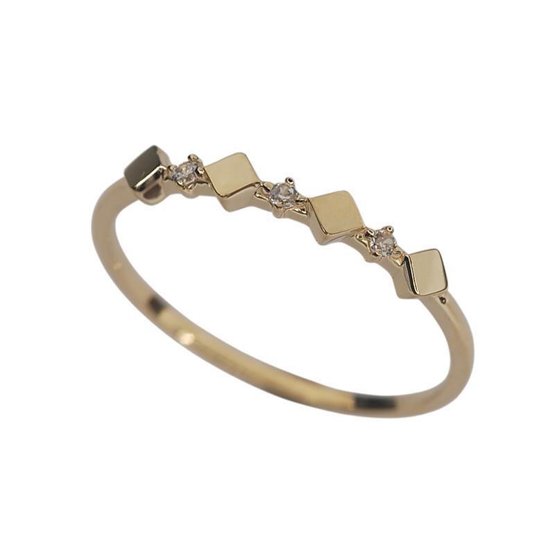 French Rhombus Stackable Ring