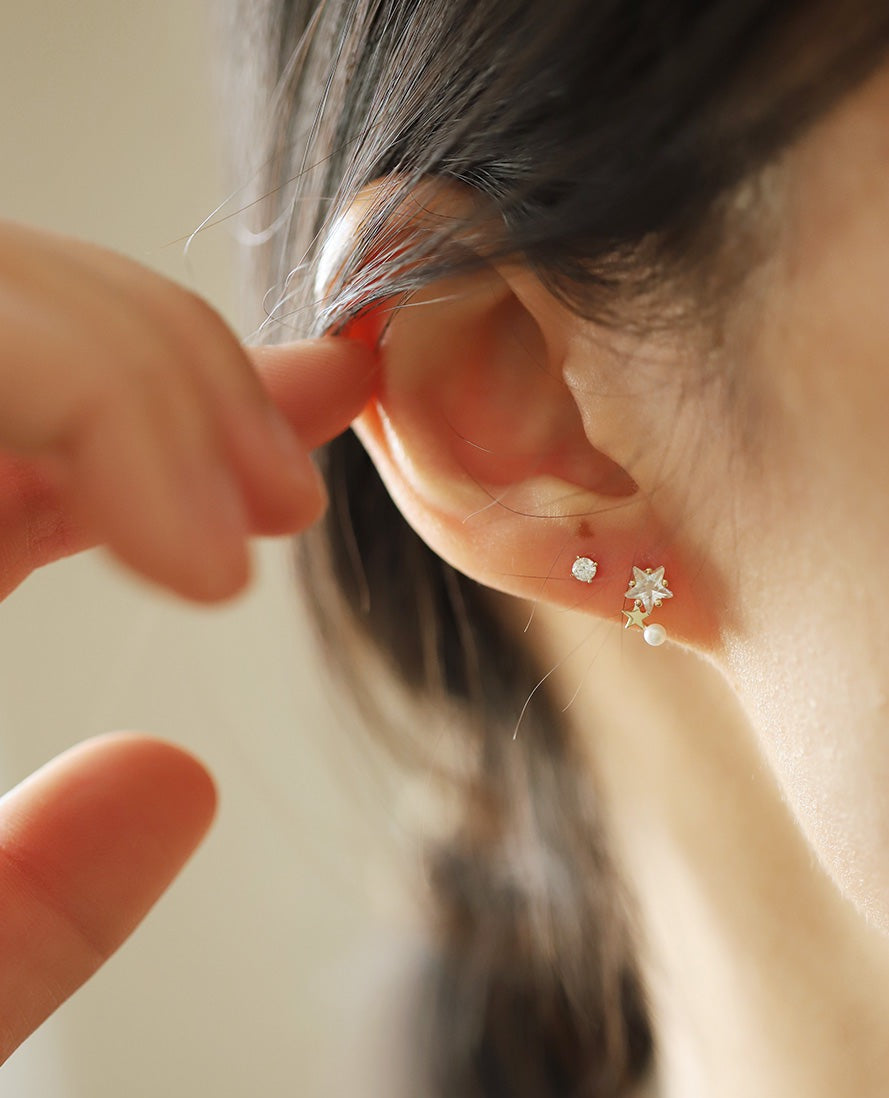 Cosmic Star Stud Earrings