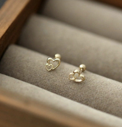 Juvenile Hearts Stud Earrings