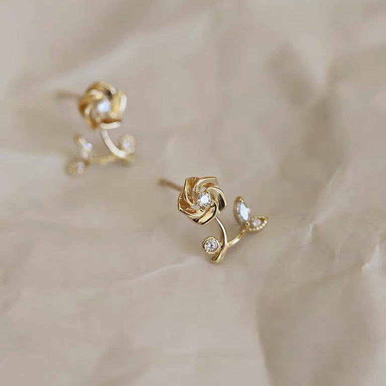 Rose Beauty Stud Earrings