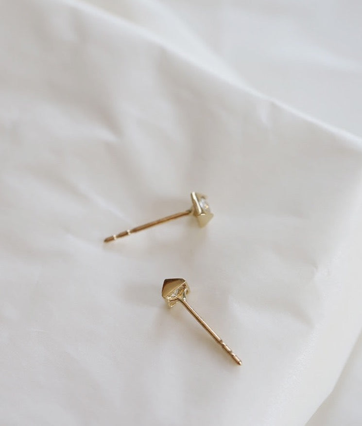 Pyramid Stud Earrings