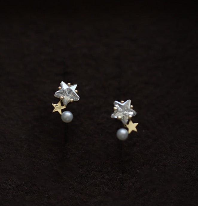 Cosmic Star Stud Earrings