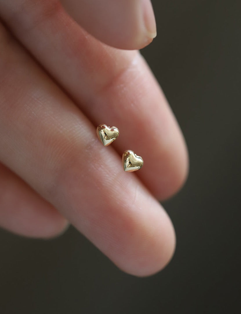 Love Heart Stud Earrings