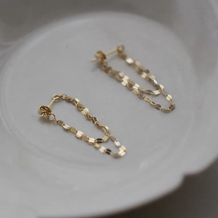 Supermodel Chain Stud Earrings