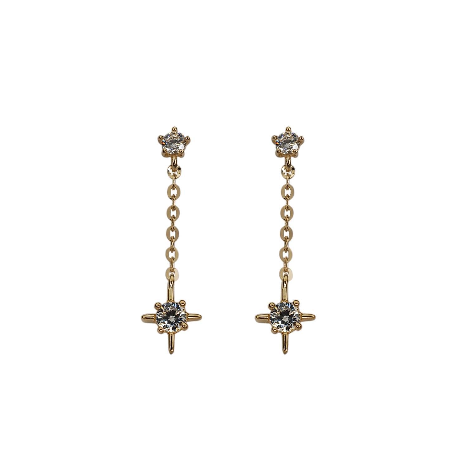 Star Flail Stud Earrings