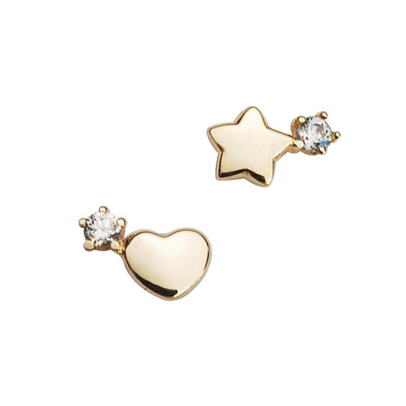 Star Hearts Lovers Stud Earrings