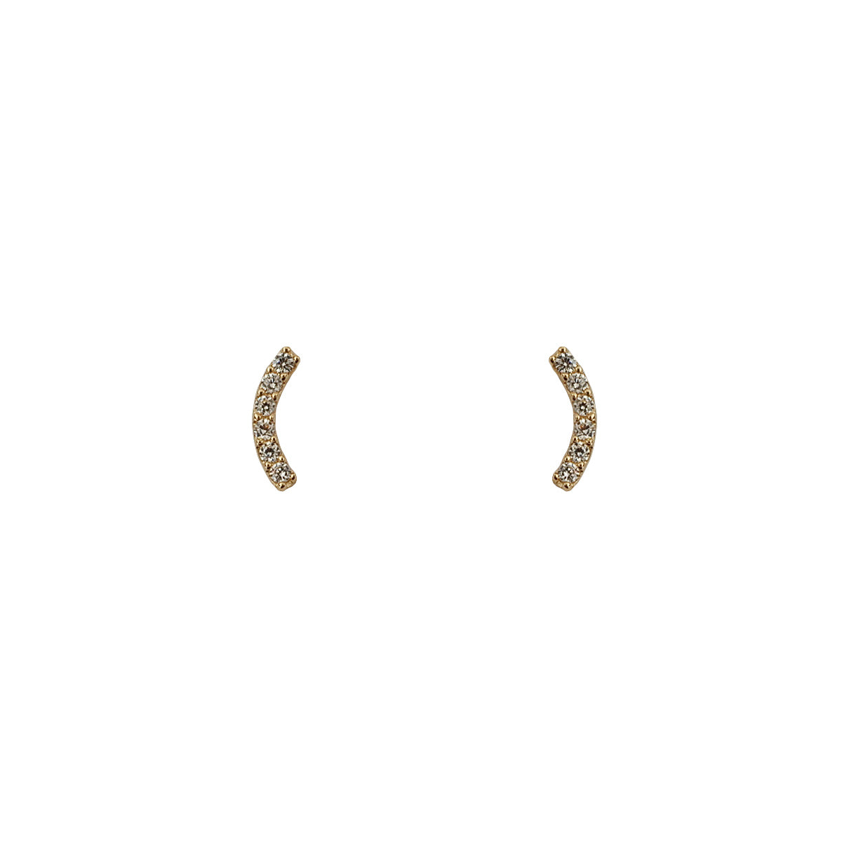 Curve Arc Stud Earrings