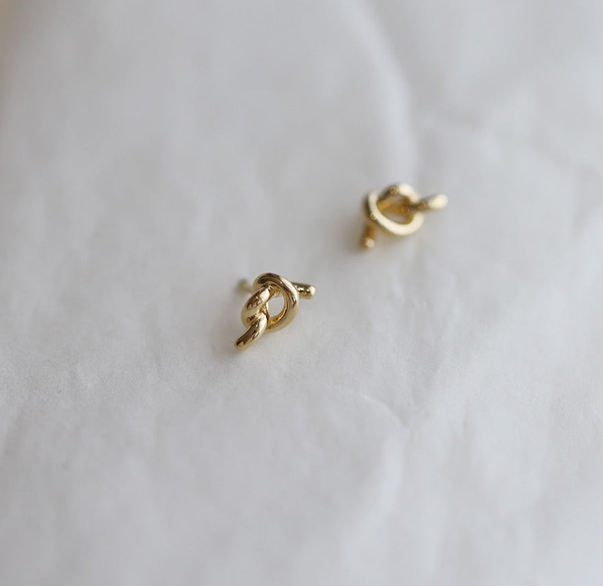 Knotted Office Stud Earrings