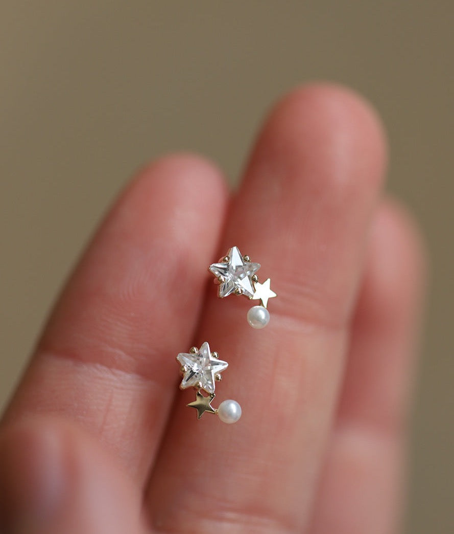 Cosmic Star Stud Earrings