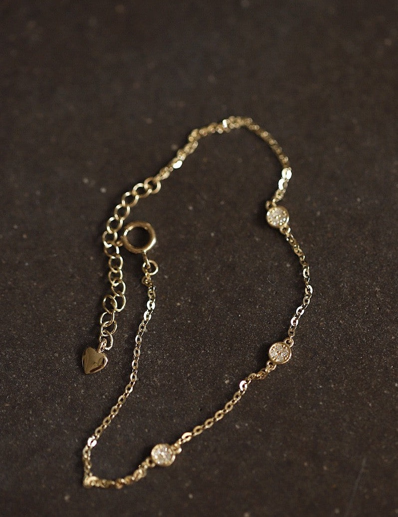 Three Coin Bracelet