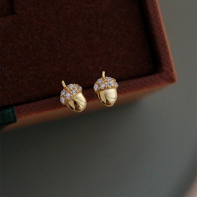 Sweet Acorn Stud Earrings