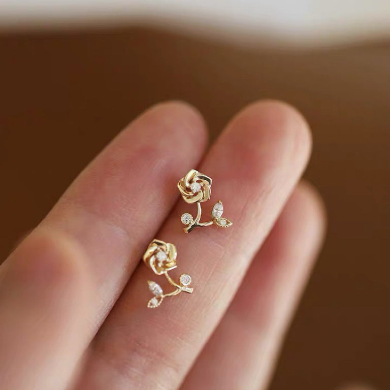 Rose Beauty Stud Earrings