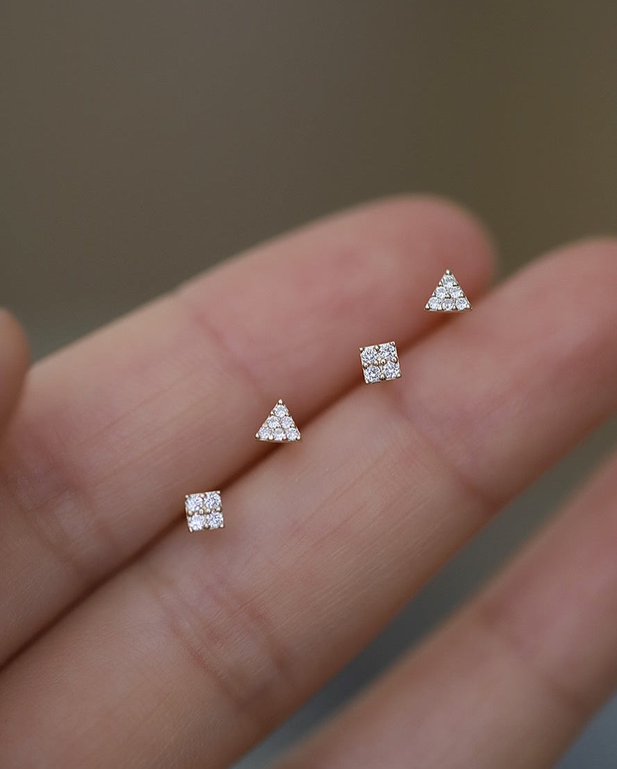 Trigonometry Stud Earrings