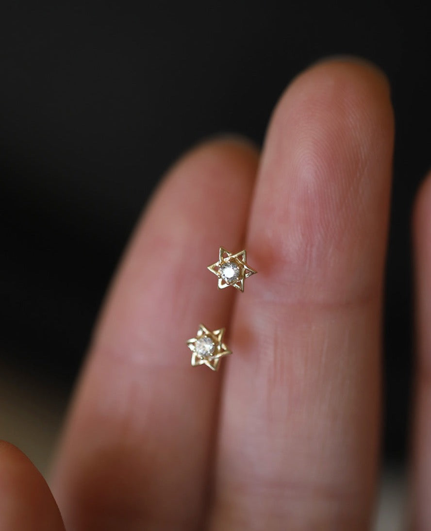 Hexagram Star Stud Earrings