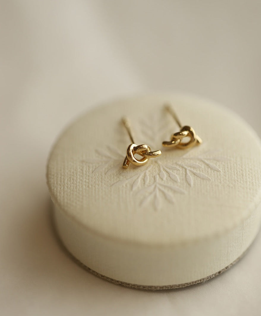 Knotted Office Stud Earrings