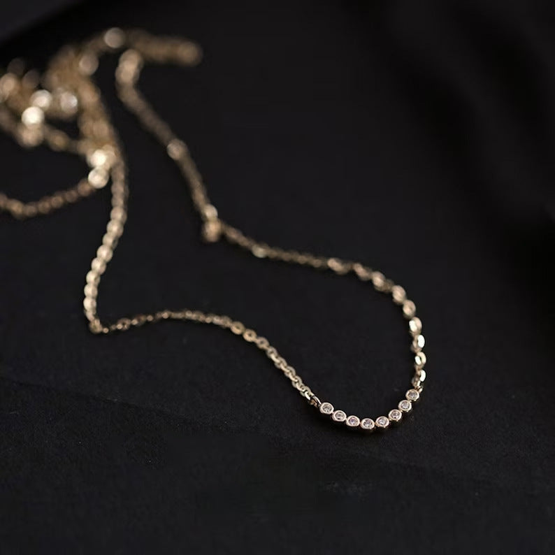 Crystal Curve Necklace