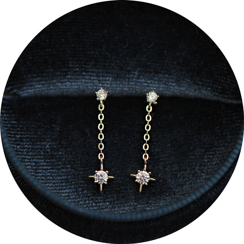 Star Flail Stud Earrings