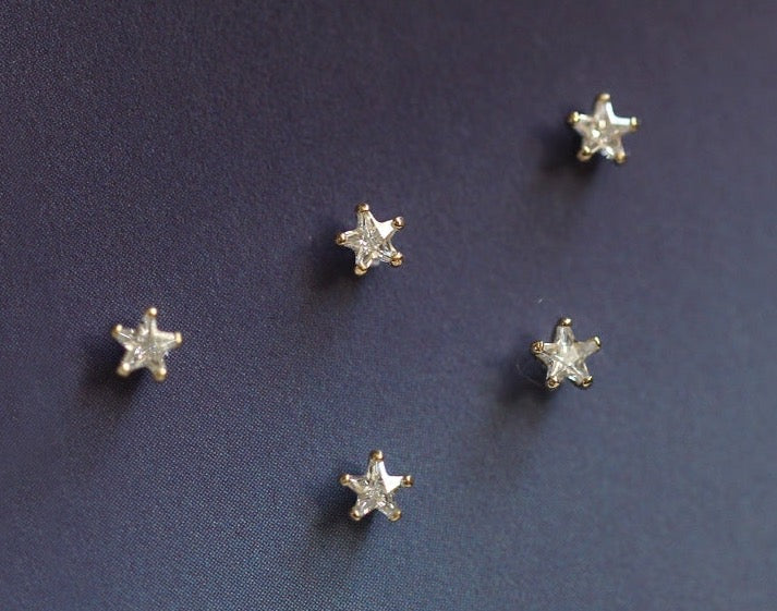 Inlaid Starfish Stud Earrings